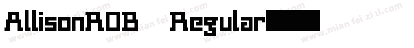 AllisonROB Regular字体转换